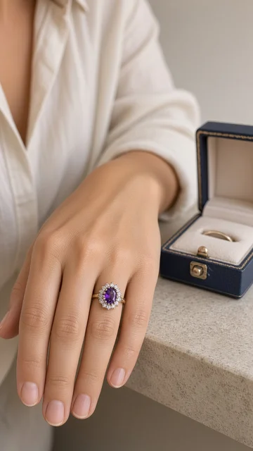 Primer fotograma de los detalles del anillo